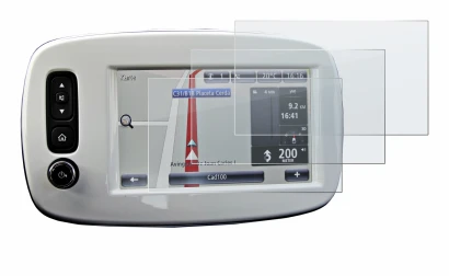 Abbildung des Geräts TomTom Smart 453 2018 mit einer Vielzahl des Displayschutzes.