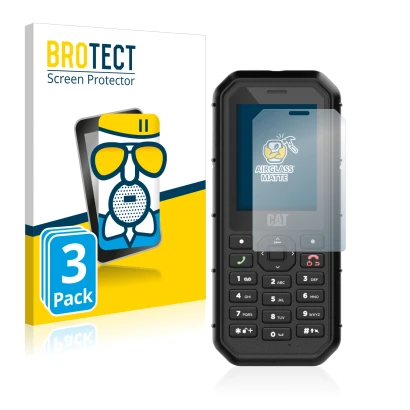 Vorderseite einer Produktverpackung mit dem Markenlogo BROTECT. Daneben ist das Gerät Caterpillar Cat B26 mit dem zugehörigen