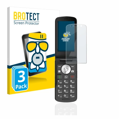 Vorderseite einer Produktverpackung mit dem Markenlogo BROTECT. Daneben ist das Gerät Emporia TOUCHsmart mit dem zugehörigen D