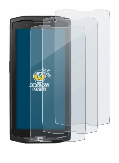 Abbildung des Geräts Crosscall Core X4 mit einer Vielzahl des Displayschutzes.