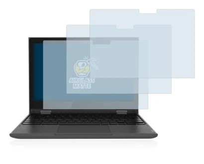 Abbildung des Geräts Lenovo 300e (2. Gen.) mit einer Vielzahl des Displayschutzes.