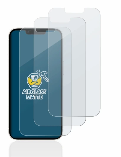 Abbildung des Geräts Apple iPhone 13 mit einer Vielzahl des Displayschutzes.