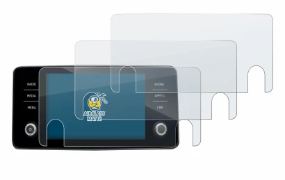 Abbildung des Geräts Skoda Bolero 2020 Infotainment System 8" mit einer Vielzahl des Displayschutzes.