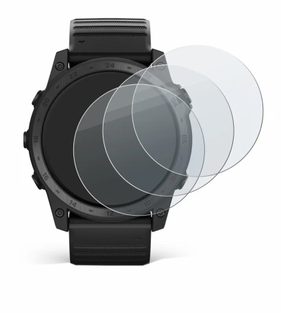 Abbildung des Geräts Garmin Tactix 7 Pro mit einer Vielzahl des Displayschutzes.