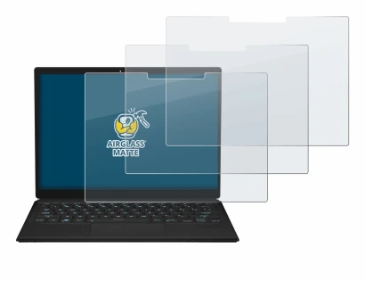 Abbildung des Geräts ASUS ROG Flow Z13 2023 mit einer Vielzahl des Displayschutzes.