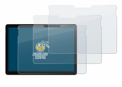 Abbildung des Geräts Microsoft Surface Go 4 mit einer Vielzahl des Displayschutzes.