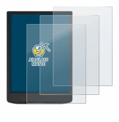 Abbildung des Geräts PocketBook InkPad Color 3 mit einer Vielzahl des Displayschutzes.