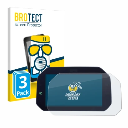 Vorderseite einer Produktverpackung mit dem Markenlogo BROTECT. Daneben ist das Gerät BMW R 1300 GS TFT 6.5" mit dem zugehörig