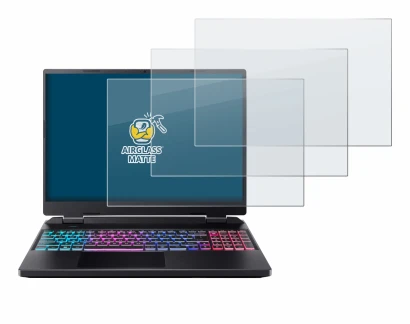 Abbildung des Geräts Acer Predator Helios Neo 16 mit einer Vielzahl des Displayschutzes.