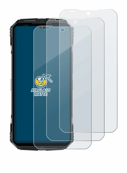 Abbildung des Geräts Doogee S118 mit einer Vielzahl des Displayschutzes.