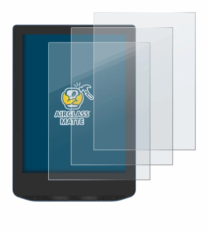 Abbildung des Geräts PocketBook Verse Pro Color mit einer Vielzahl des Displayschutzes.