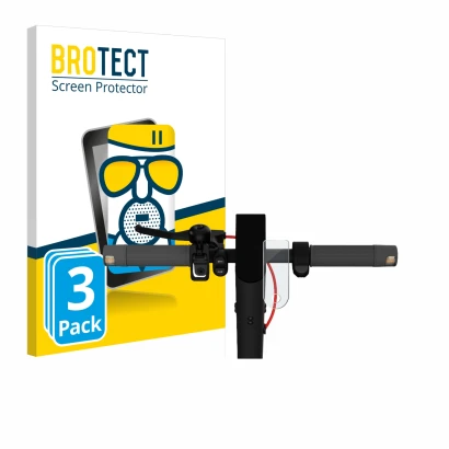 Vorderseite einer Produktverpackung mit dem Markenlogo BROTECT. Daneben ist das Gerät Xiaomi Mi 4 Lite E-Scooter (2. Gen.) mit