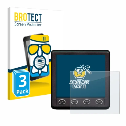 Vorderseite einer Produktverpackung mit dem Markenlogo BROTECT. Daneben ist das Gerät Nasa Marine Instruments Clipper Duet Sys