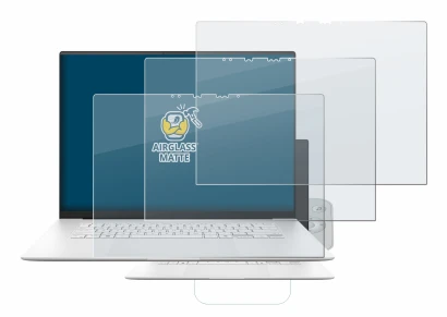 Abbildung des Geräts ASUS ZenBook S 16 mit einer Vielzahl des Displayschutzes.