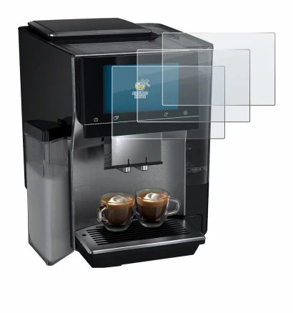 Abbildung des Geräts Siemens EQ700 mit einer Vielzahl des Displayschutzes.