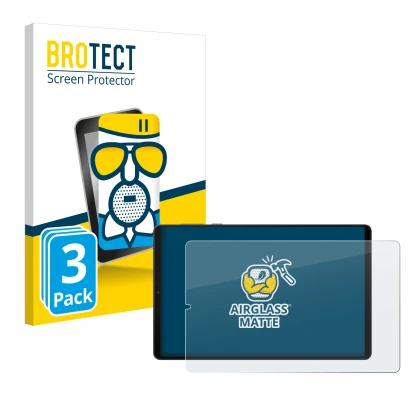 Vorderseite einer Produktverpackung mit dem Markenlogo BROTECT. Daneben ist das Gerät Lenovo Legion Y700 (2024) mit dem zugehö