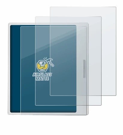 Abbildung des Geräts Boox Go Color 7 White Edition mit einer Vielzahl des Displayschutzes.