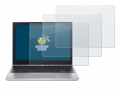 Abbildung des Geräts Acer Chromebook Spin 312 mit einer Vielzahl des Displayschutzes.