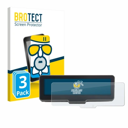 Vorderseite einer Produktverpackung mit dem Markenlogo BROTECT. Daneben ist das Gerät KTM 990 Duke R 2025 mit dem zugehörigen 