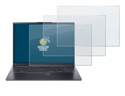 Abbildung des Geräts Acer Swift Go 16 AI mit einer Vielzahl des Displayschutzes.