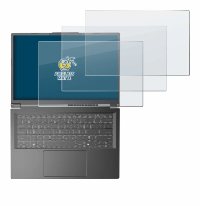 Abbildung des Geräts Acer Aspire 14 AI mit einer Vielzahl des Displayschutzes.