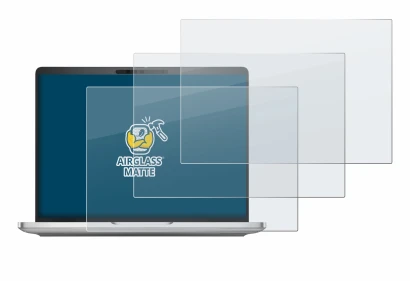 Abbildung des Geräts Dell Pro 13 Plus Laptop mit einer Vielzahl des Displayschutzes.