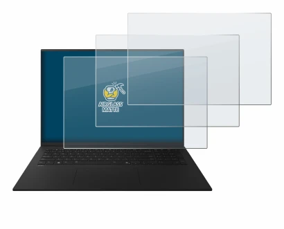 Abbildung des Geräts LG gram 17" 2025 mit einer Vielzahl des Displayschutzes.
