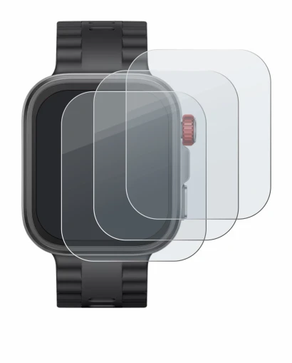 Abbildung des Geräts Huawei Watch Fit 4 Pro mit einer Vielzahl des Displayschutzes.