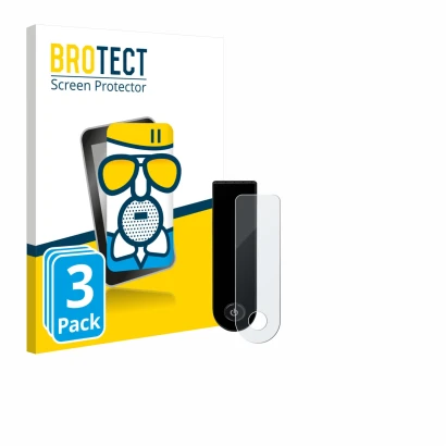 Vorderseite einer Produktverpackung mit dem Markenlogo BROTECT. Daneben ist das Gerät Xiaomi Electric Scooter 5 Max mit dem zu