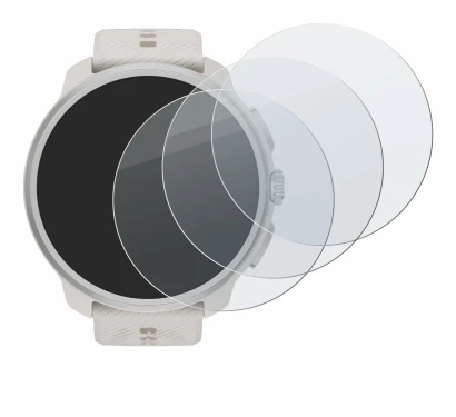 Abbildung des Geräts Suunto Race 2 mit einer Vielzahl des Displayschutzes.