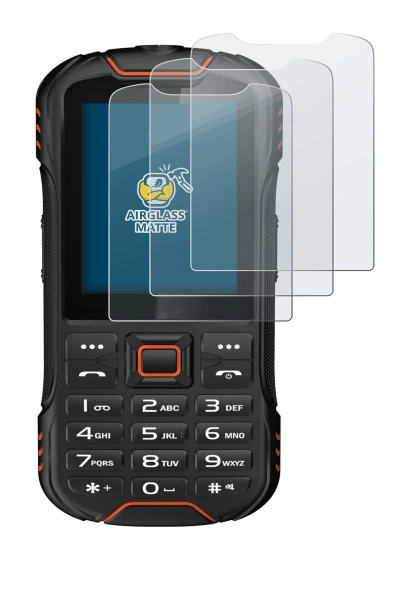 Abbildung des Geräts Gigaset GLX8 mit einer Vielzahl des Displayschutzes.