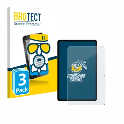 Vorderseite einer Produktverpackung mit dem Markenlogo BROTECT. Daneben ist das Gerät Xiaomi Redmi Pad 2 Pro mit dem zugehörig