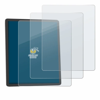 Abbildung des Geräts Amazon Kindle Scribe 2025 mit einer Vielzahl des Displayschutzes.