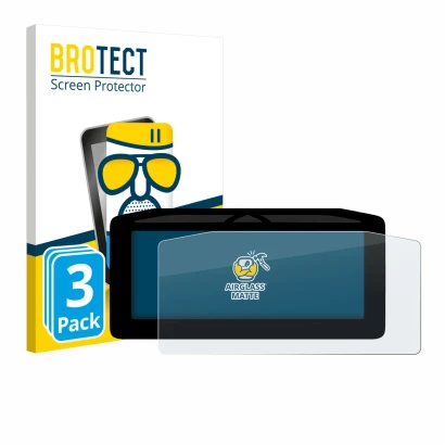 Vorderseite einer Produktverpackung mit dem Markenlogo BROTECT. Daneben ist das Gerät Ducati Panigale V4 2025 mit dem zugehöri