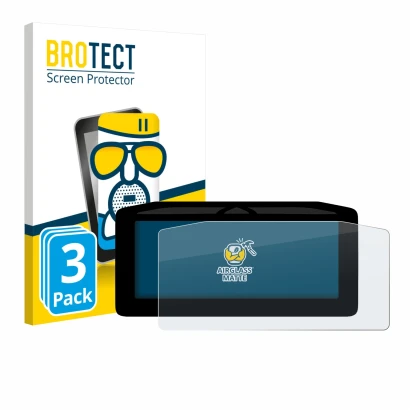 Vorderseite einer Produktverpackung mit dem Markenlogo BROTECT. Daneben ist das Gerät Ducati Streetfighter V4 2025 Tachoanzeig