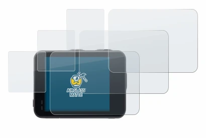 Abbildung des Geräts Akaso Brave 7 mit einer Vielzahl des Displayschutzes.