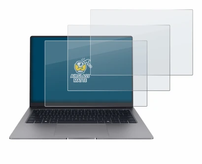 Abbildung des Geräts Honor MagicBook X14 Plus 2025 mit einer Vielzahl des Displayschutzes.