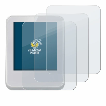 Abbildung des Geräts Bresser ClimaTemp Digitales Raumthermometer mit einer Vielzahl des Displayschutzes.