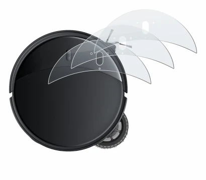 Abbildung des Geräts Roborock Saros 10R mit einer Vielzahl des Displayschutzes.