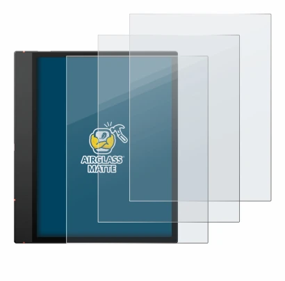 Abbildung des Geräts Boox Note Air 5 C mit einer Vielzahl des Displayschutzes.