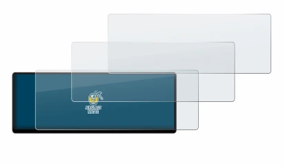 Abbildung des Geräts Corsair Xeneon Edge 14.5" mit einer Vielzahl des Displayschutzes.