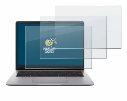 Abbildung des Geräts ASUS ExpertBook P3 G2 mit einer Vielzahl des Displayschutzes.