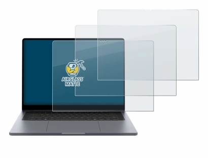 Abbildung des Geräts Samsung Galaxy Book6 Ultra 16" mit einer Vielzahl des Displayschutzes.