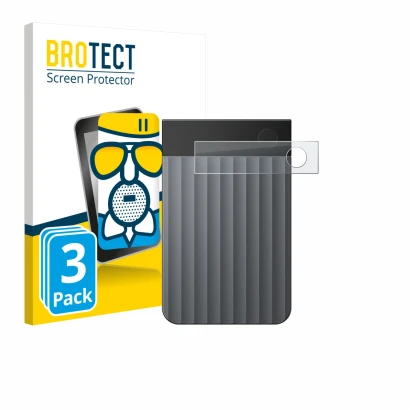 Vorderseite einer Produktverpackung mit dem Markenlogo BROTECT. Daneben ist das Gerät PLAUD Note Pro mit dem zugehörigen Displ