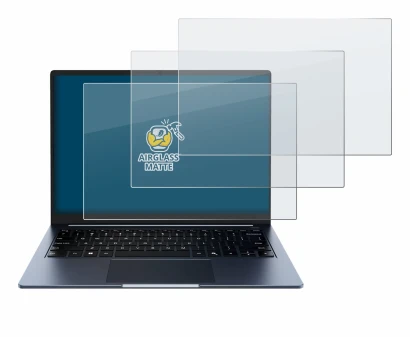 Abbildung des Geräts Chuwi CoreBook Air 14" mit einer Vielzahl des Displayschutzes.