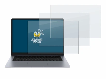 Abbildung des Geräts Samsung Galaxy Book6 16" mit einer Vielzahl des Displayschutzes.