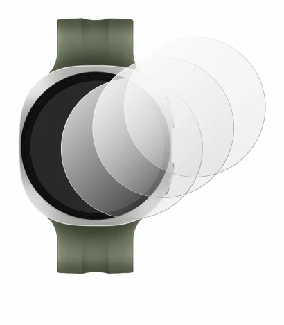 Abbildung des Geräts Samsung Galaxy Watch 9 (40 mm) mit einer Vielzahl des Displayschutzes.