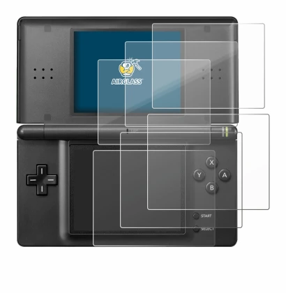 Abbildung des Geräts Nintendo DS LITE mit einer Vielzahl des Displayschutzes.
