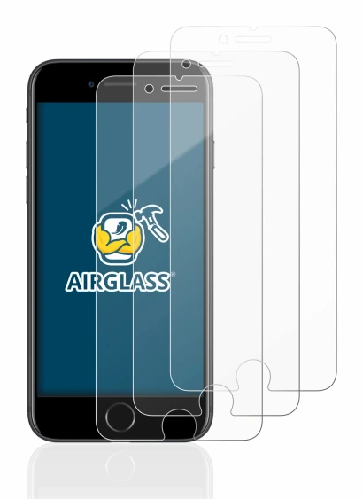 Abbildung des Geräts Apple iPhone 7 mit einer Vielzahl des Displayschutzes.