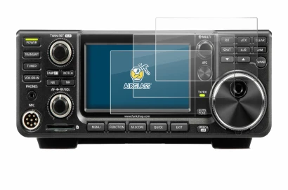 Abbildung des Geräts Icom IC-7300 mit einer Vielzahl des Displayschutzes.